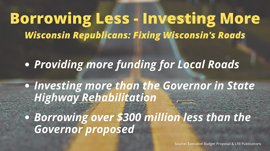 Borrowing less but investing more in our roads