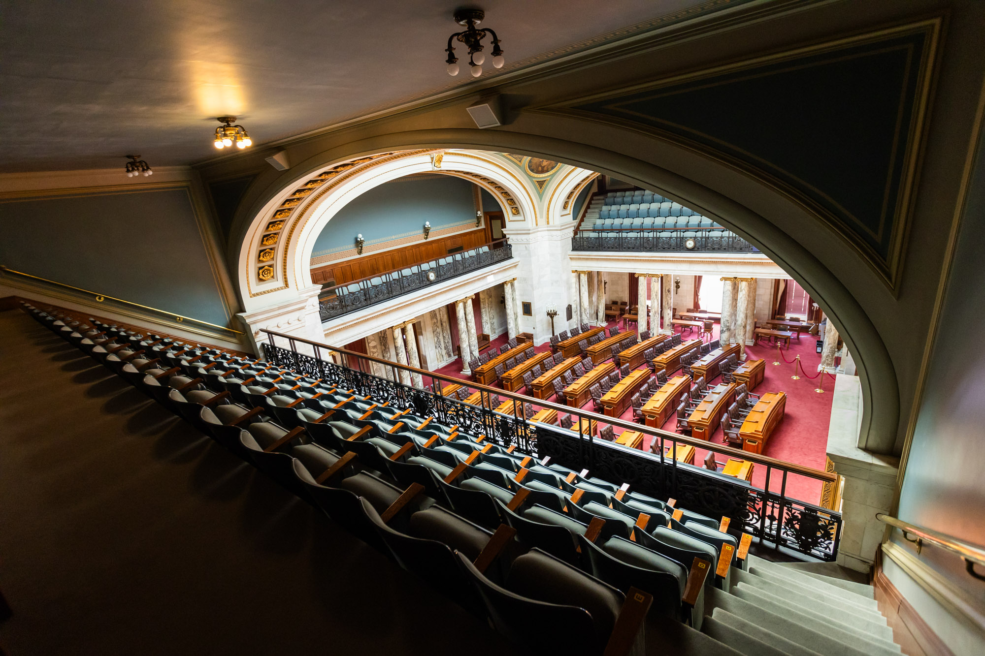 On non-ceremonial days seats are first come, first serve. When there is large attendance it is appreciated when people do not leave empty seats in the rows.