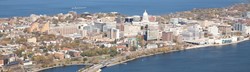Aerial Image Of Isthmus With Capitol Center