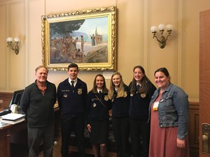 Capitol Visit from Clintonville FFA