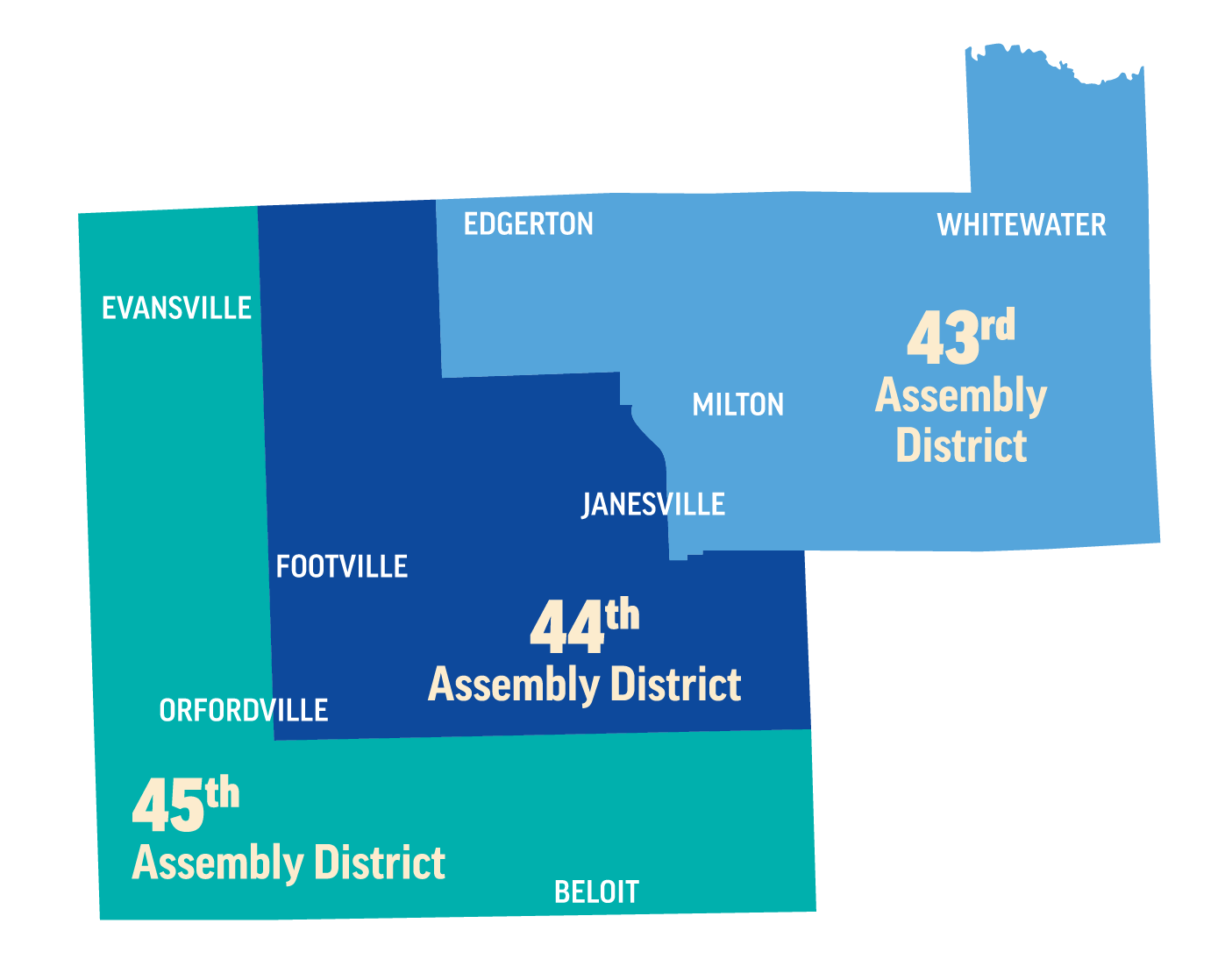 A static map of the 15th Senate District.