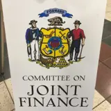 Poster for the Committee on Joint Finance.