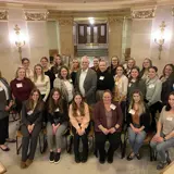 Senator Smith poses with the Wisconsin Nurses Association during Nurses Day at the Capitol.