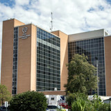 Photo of the late HSHS Sacred Heart Hospital in Eau Claire, Wisconsin.