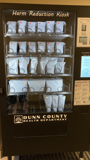 Vending machine that is Dunn County Health Department's new harm reduction kiosk.