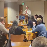 Senator Smith speaking at the Wisconsin Farmers Union Lobby Day.