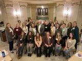 Senator Smith poses with the Wisconsin Nurses Association during Nurses Day at the Capitol.