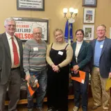 Senator Smith posing with members of the Wisconsin Farmers Union on their capitol lobby day.