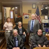 Senator Smith posing with representatives from the Center for Independent Living for Western Wisconsin during their Capitol visit.