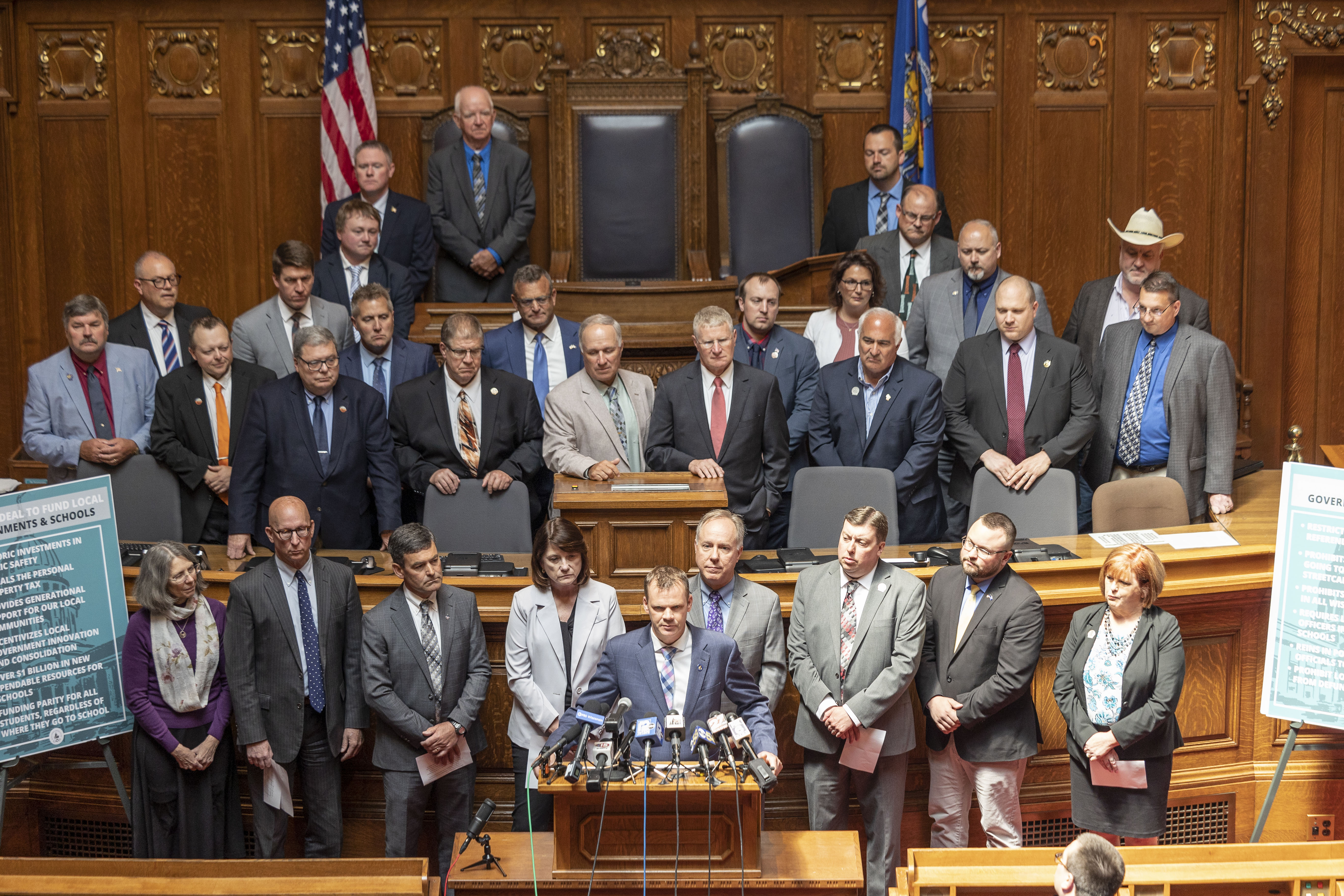 Senate Majority Leader LeMahieu Speaking at Shared Revenue Press Conference